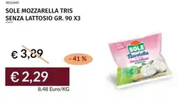 Prezzemolo e Vitale Sole mozzarella tris senza lattosio offerta