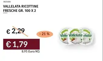 Prezzemolo e Vitale Vallelata ricottine fresche offerta