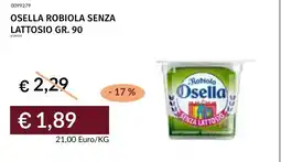 Prezzemolo e Vitale Osella robiola senza lattosio offerta