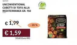 Prezzemolo e Vitale Unconventional cubetti di tofu alla mediterranea offerta