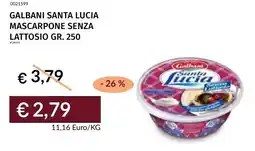 Prezzemolo e Vitale Galbani santa lucia mascarpone senza lattosio offerta