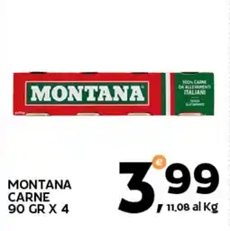 Extra Supermercati Montana carne offerta