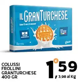 Extra Supermercati Colussi frollini granturchese offerta