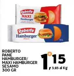 Extra Supermercati Roberto pane hamburger/ maxi hamburger sesamo offerta