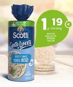 Extra Supermercati Scotti gallette di riso offerta