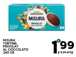 Extra Supermercati Misura tortina privolat al cioccolato offerta