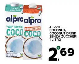 Extra Supermercati Alpro coconut/ coconut drink senza zuccheri offerta