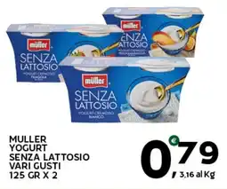 Extra Supermercati Muller yogurt senza lattosio offerta
