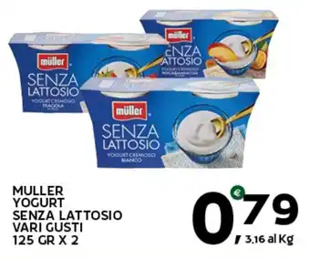 Extra Supermercati Muller yogurt senza lattosio offerta