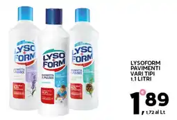 Extra Supermercati Lysoform pavimenti offerta