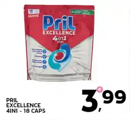 Extra Supermercati Pril excellence 4in1 -18 caps offerta