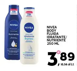 Extra Supermercati Nivea body fluida idratante/ nutriente offerta