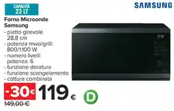 Carrefour Forno Microonde Samsung offerta