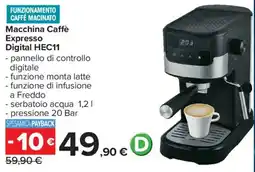 Carrefour Macchina Caffè Expresso Digital HEC11 offerta