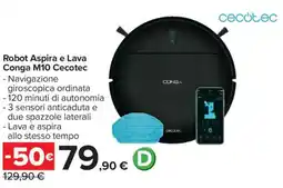 Carrefour Robot Aspira e Lava Conga M10 Cecotec offerta