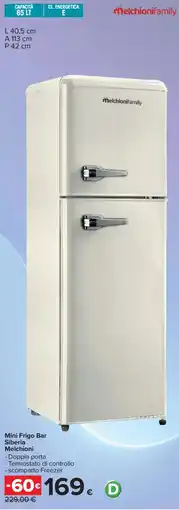 Carrefour Mini Frigo Bar Siberia Melchioni offerta
