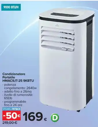 Condizionatore Portatile HMAC9JT-25 9KBTU