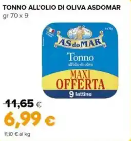 Oasi Tonno all'olio di oliva ASDOMAR offerta