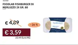 Prezzemolo e Vitale Foodlab fishburger di merluzzo 2x offerta
