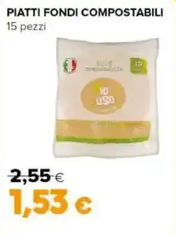 Oasi Piatti fondi compostabili offerta