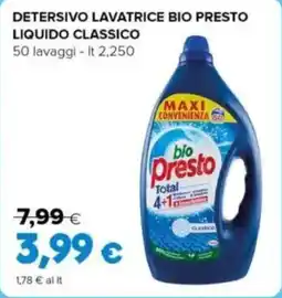 Oasi Detersivo lavatrice bio presto liquido classico offerta