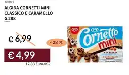 Prezzemolo e Vitale Algida cornetti mini classico e caramello offerta