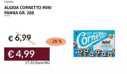 Prezzemolo e Vitale Algida cornetto mini panna offerta