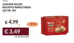 Prezzemolo e Vitale Loacker gelato biscotto napolitaner 4x2 offerta