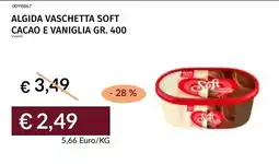 Prezzemolo e Vitale Algida vaschetta soft cacao e vaniglia offerta