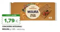 Oasi Crackers integrali MISURA offerta