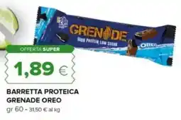 Oasi Barretta proteica grenade OREO offerta