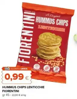 Oasi Hummus chips lenticchie FIORENTINI offerta
