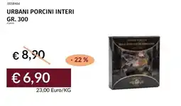 Prezzemolo e Vitale Urbani porcini interi offerta