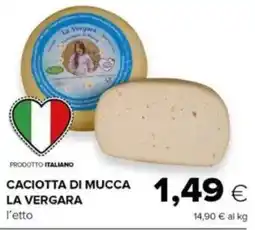 Oasi Caciotta di mucca la vergara offerta