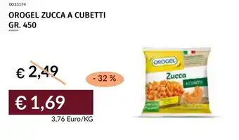 Prezzemolo e Vitale Orogel zucca a cubetti offerta