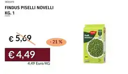 Prezzemolo e Vitale Findus piselli novelli offerta