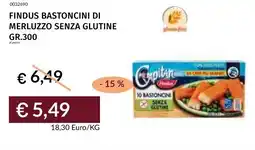 Prezzemolo e Vitale Findus bastoncini di merluzzo senza glutine offerta