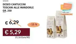 Prezzemolo e Vitale Deseo cantuccini toscani alle mandorle offerta