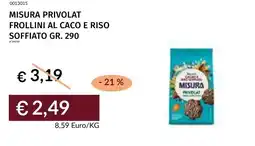 Prezzemolo e Vitale Misura privolat frollini al caco e riso soffiato offerta