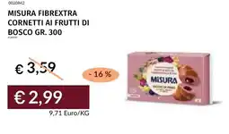 Prezzemolo e Vitale Misura fibrextra cornetti ai frutti di bosco offerta