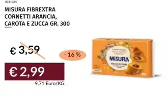 Prezzemolo e Vitale Misura fibrextra cornetti arancia, carota e zucca offerta