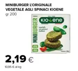 Oasi Miniburger l'originale vegetale agli spinaci KIOENE offerta