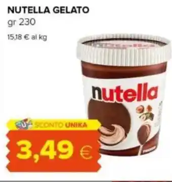 Oasi Nutella gelato offerta