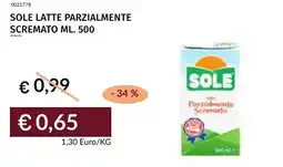 Prezzemolo e Vitale Sole latte parzialmente scremato offerta