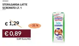 Prezzemolo e Vitale Sterilgarda latte scremato offerta