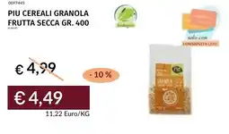 Prezzemolo e Vitale Piu cereali granola frutta secca offerta