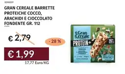 Prezzemolo e Vitale Gran cereale barrette proteiche cocco, arachidi e cioccolato fondente offerta