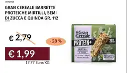 Prezzemolo e Vitale Gran cereale barrette proteiche mirtilli, semi di zucca e quinoa offerta