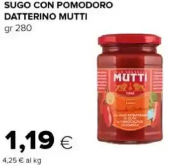 Oasi Sugo con pomodoro datterino MUTTI offerta