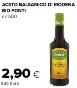 Oasi Aceto balsamico di modena bio PONTI offerta